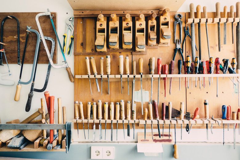 workshop tools interior cafe