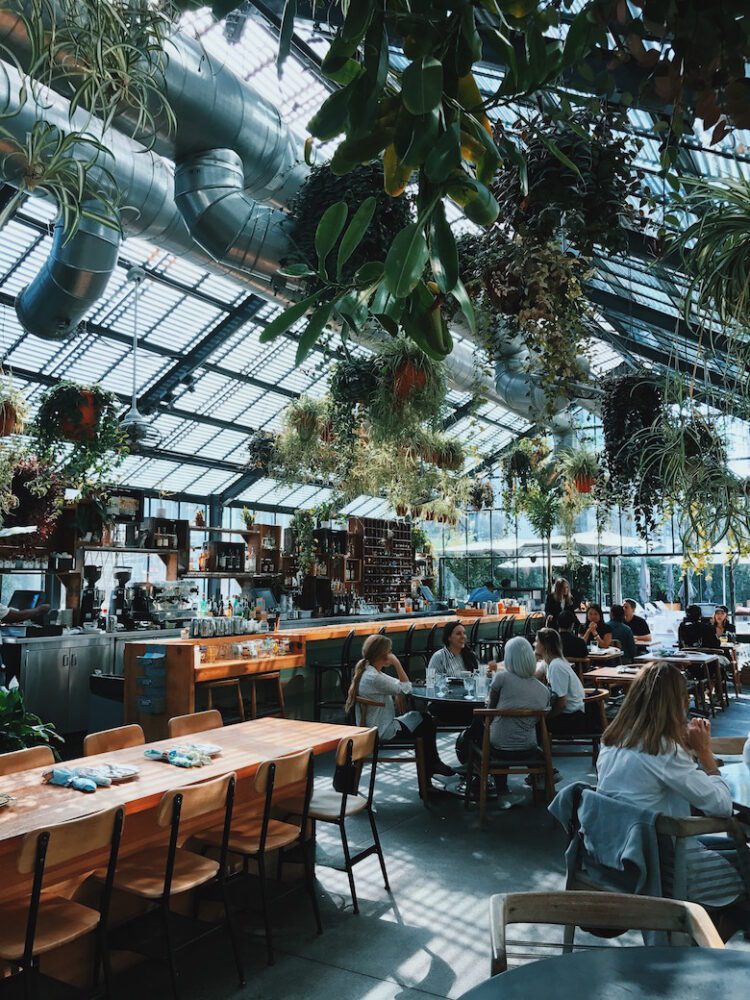 nature inspired restaurant interior