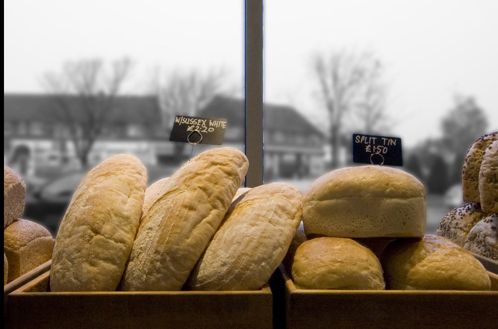 bread display food retail